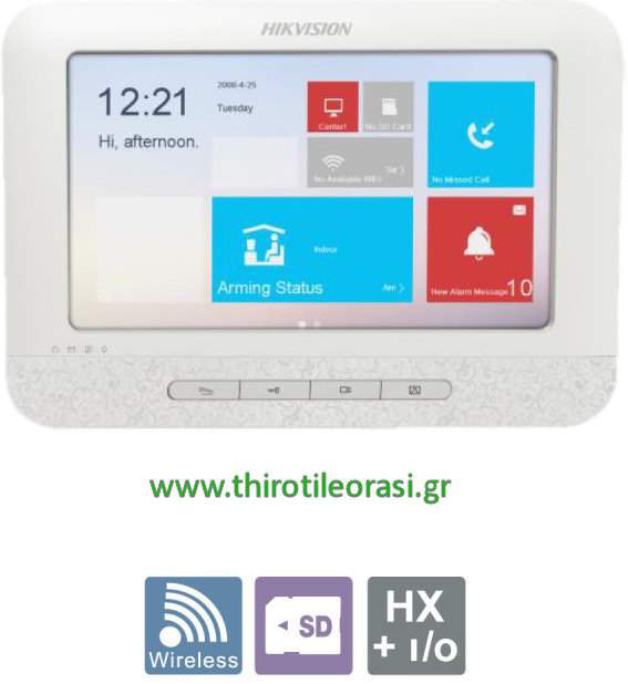 θυροτηλεοραση ip monitor hikvision DS-KH6210-