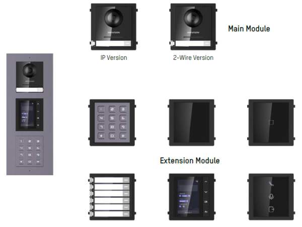Θυροτηλεόραση hikvision modular intercom Θυροτηλεόραση hikvision modular intercom
